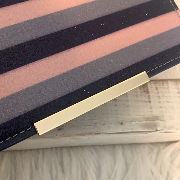 Kate spade glitter stripe make it mine purse flap - Picture 3 of 15